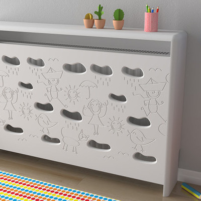 Maskownica na grzejnik w domu z dziećmi