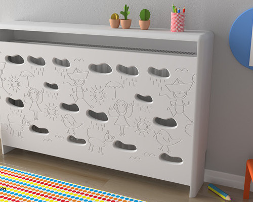 Maskownica na grzejnik w domu z dziećmi