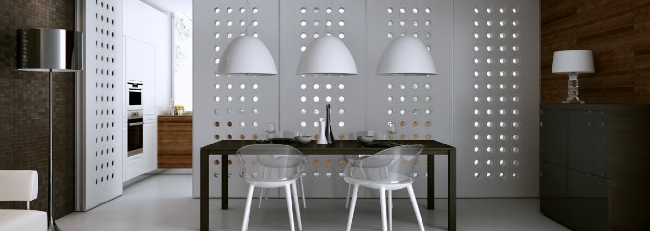 Inspiracje - panel ażurowy jako element akustyczny