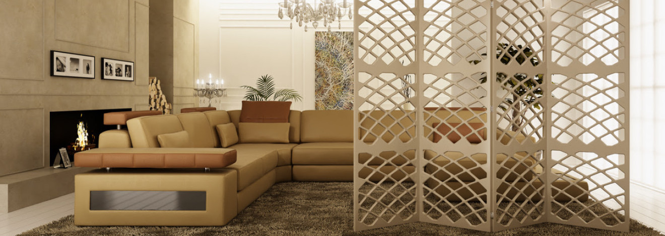 5 pomysłów na panele ażurowe w salonie